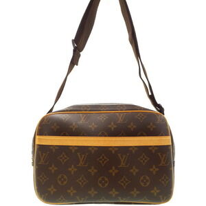 Louis Vuitton Monogram Leather Brown Reporter Shoulder Bag